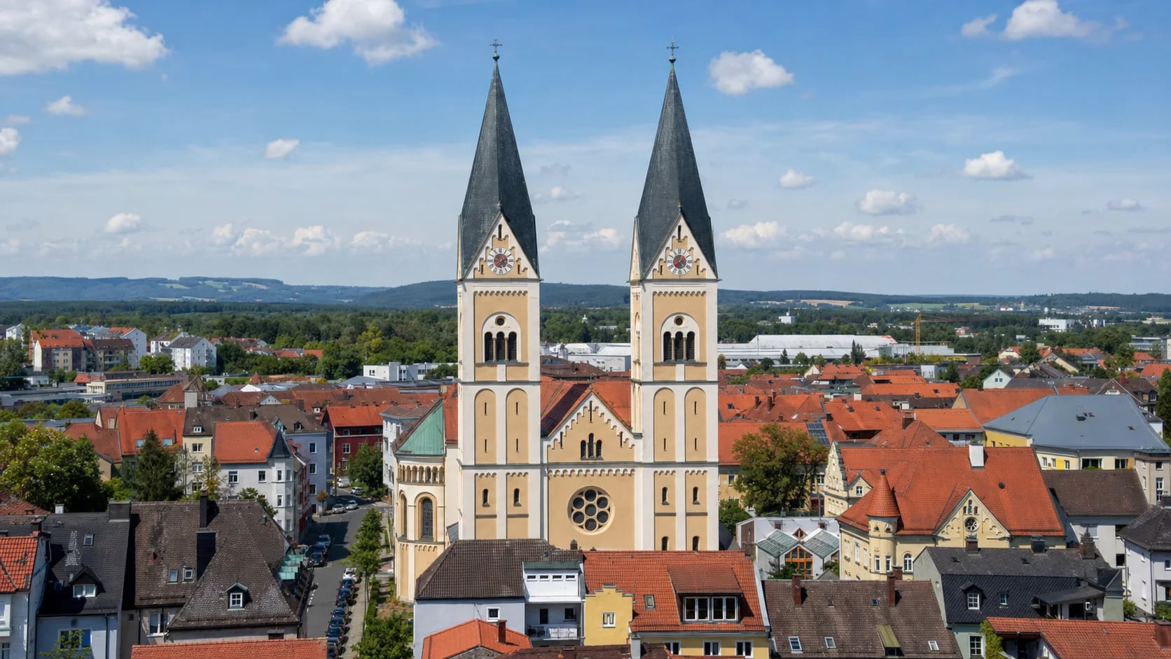 Altstadt von Weiden in der Oberpfalz als regionale Projektumgebung